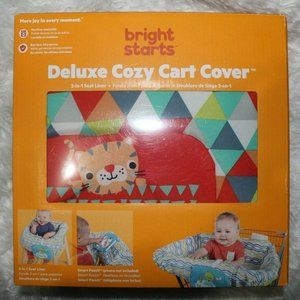 Bright Starts DELUXE Shopping Cart Cover w/ smart pouch Unisex BRAND NEW IN BOX
